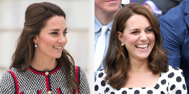 Rambut cokelat panjangnya yang menjadi ciri khas Kate Middleton.  memperindah penampilannya.Kini, ia mengubah rambutnya menjadi lebih klasik. Ia memotong sedikit rambutnya sehingga penampilannya di kehamilan ketiganya ini tampak lebih fresh.  Foto: ist.