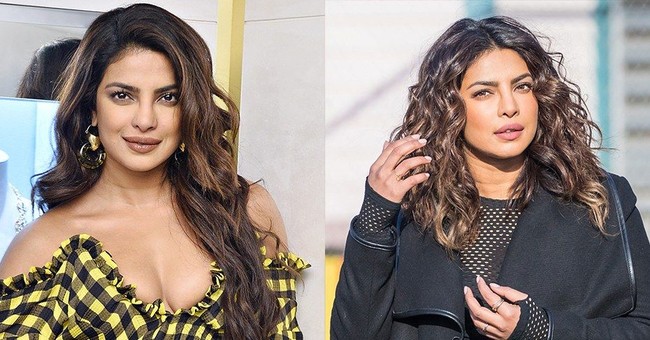 Rambut bergaya layer panjang bergelombang menjadi ciri khas Priyanka Chora. Saat ini, ia mengubah rambutnya dengan di potong sepanjang bahu dan membuat rambutnya lebih curly dari sebelumnya.  Foto: ist.
