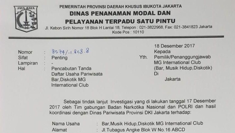 Izin Diskotek MG Resmi Dicabut Izin Diskotek MG Resmi Dicabut