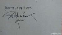 1681 adalah nomor mahasiswa Presiden Jokowi saat kuliah di UGM dulu. Tanda tangan saya itu pakai nomor mahasiswa, sampai sekarang. Coba diamati betul di situ, ada 1681, dilihat saja, kata Jokowi.