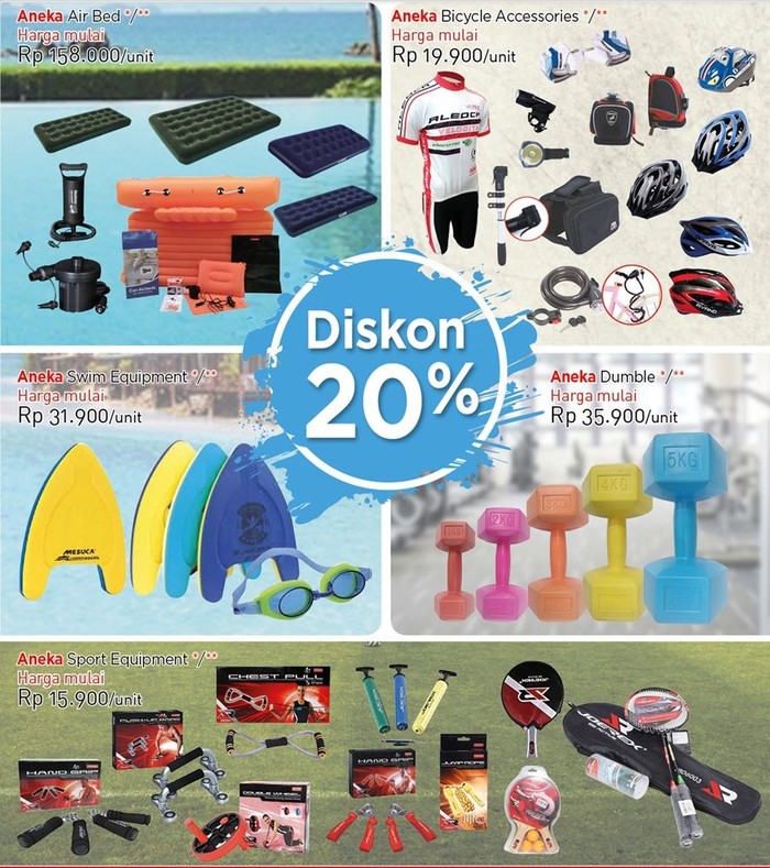 Foto: Produk Alat Olahraga di Transmart Carrefour Foto: Produk Alat Olahraga di Transmart Carrefour