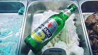 Ingin menikmati bir dengan sensasi berbeda, cobalah gelato rasa bir. Karena mengandung alkohol, pastikan Anda menyantapnya dengan bertanggung jawab ya. Foto: Istimewa