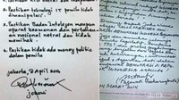 Jokowi mengaku menggunakan angka 1681 dia pakai hingga sekarang karena bersejarah. Bisa melihat wujud angka 1681 di tanda tangan Jokowi apda 8 April 2016 ini?