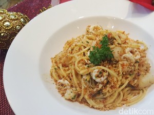 Aglio Olio with Seafood, Sajian yang Pas Saat Natal