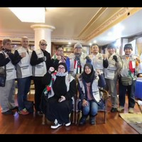 Kini Melly Goeslaw sudah tuba di Istanbul, Turki. Lewat akun Instagram pribadinya, ia bersama rombongan dari Indonesia langsung pergi ke tempat penampungan anak-anak Palestina.  Foto: Dok. Instagram