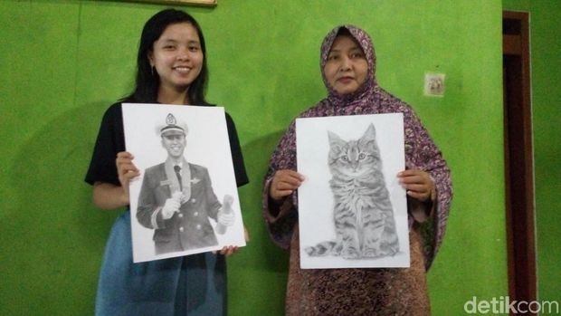 Remaja Tuna Wicara Ini Jago Mencipta Lukisan Realis dari Pensil