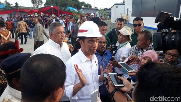 Presiden Jokowi resmikan pembangkit listrik di Nabire