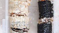 Kemarin (19/12) Sarwendah bikin bekal sushi untuk Ruben Onsu. Isiannya tumis daging sapi dengan jagung dan tauge. Oia, selain nori, Sarwendah juga memakai kulit crepes. Foto: Instagram sarwendah29