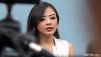 Franda merasa khawatir dan takut menjadi seorang ibu di awal kehamilannya. Pool/Noel/detikFoto.