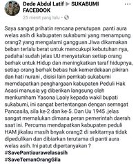Gelorakan #SaveTemanOrangGila, Warganet Bahas Penghargaan HAM