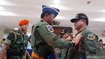 Saat Marsekal Hadi Sematkan Brevet Wings ke Kapolri-KSAD-KSAL