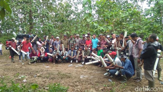 Warda Pedalaman Aceh Utara Dibekali Meriam Karbit Usir Gajah Liar