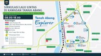 Jalan Depan Stasiun Tn Abang Ditutup, TransJ Sediakan Bus Gratis
