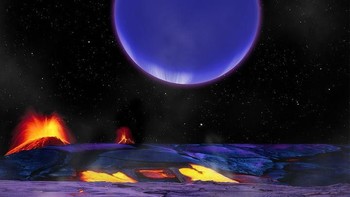 Kepler-36c dan Kepler-36b. Dua planet ini akan berpapasan satu sama lain saat mengorbit bintang mereka. Bentuknya juga sama-sama bulat. Foto: Digitaltrends