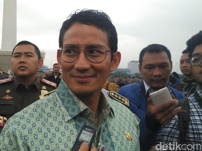 Sandi Ajak Semua Wakil Wali Kota DKI Lari Bersama