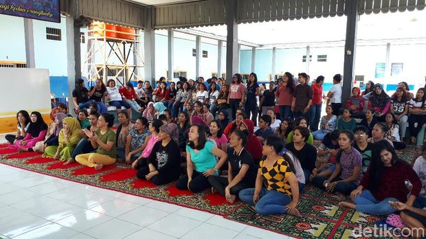 Para wanita di LP Perempuan Pekanbaru