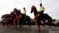 Pasukan berkuda Polri juga mengikuti apel Operasi Lilin 2017.
