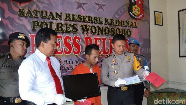 Tersangka Ali Syahbana ditangkap polisi