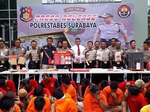 1.156 Orang Diamankan Selama Operasi Sikat Semeru 2017 di Surabaya