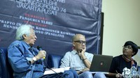 Hadir dalam catatan akhir tahun tersebut yaitu mantan komisioner Komnas HAM Enny Soeprapto, peneliti dari School of Democratic Economics Hendro Sangkoyo, Ketua YLBHI Asfinawati, aktivis YLBHI Siti Rahma dan Isnur.