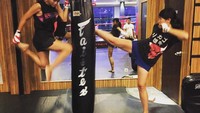 Kini, Pia juga jatuh cinta dengan dunia Muay Thai. (Foto: Instagram/prisia)