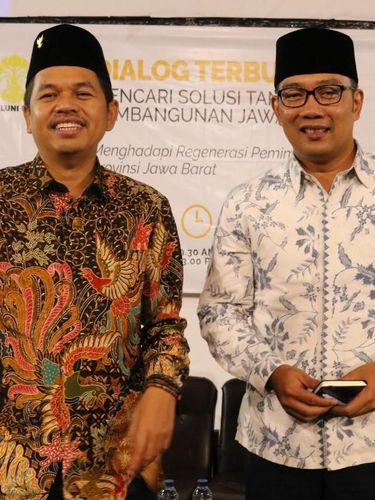 Dedi Mulyadi dan Ridwan Kamil dalam diskusi di UI