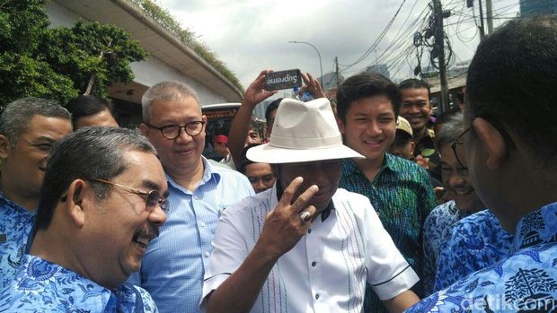 Lulung menyambut Anies di Tanah Abang