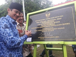 Pertama Kali Berkantor di Kepulauan Seribu, Ini Catatan Sandiaga