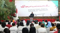 Peringatan tersebut mengambil tema Kursus Pancasila dan Sarinah: Platform Gerakan Nasional.