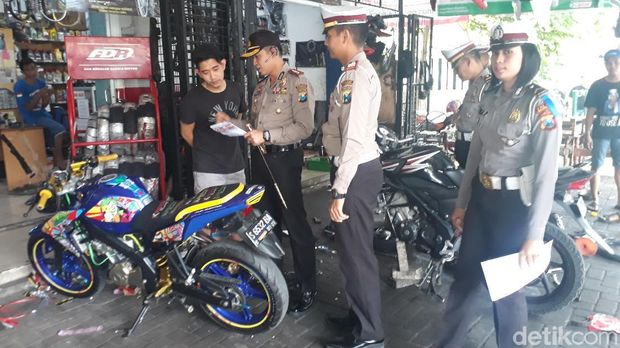 Begini Cara Polisi Bojonegoro Melarang Penggunaan Knalpot Brong