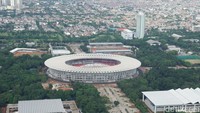 Kalau foto ini sudah pasti traveler tahu di mana. Iya inilah kawasan Stadion Utama Gelora Bung Karno (Masaul/detikTravel)