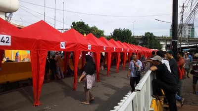 Foto: Wajah Baru Jalan di Depan Stasiun Tanah Abang Setelah Ditata