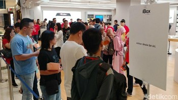 Antrean dimulai di sini. Foto: detikINET/Anggoro Suryo Jati