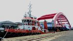 Foto: Rangka dari Jembatan Kebanggaan Jokowi Tiba di Papua