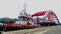 Pengiriman ini lebih cepat dari target semula 30 hari menjadi hanya 19 hari dari Surabaya. Pool/Kementerian PUPR.