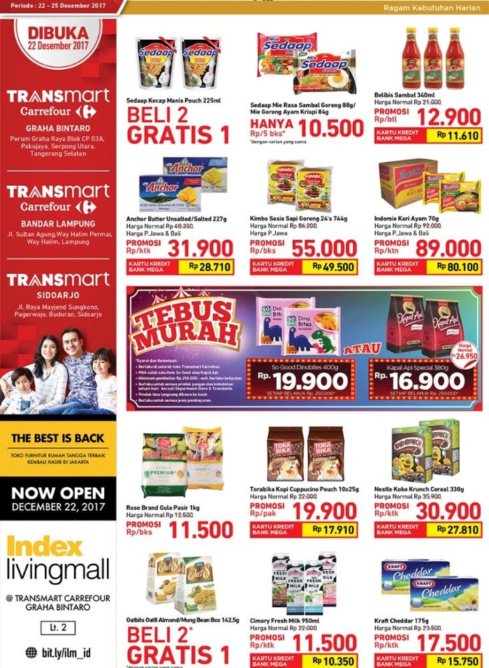 Libur Panjang, Ada Promo Gula Pasir dan Kecap di Transmart 