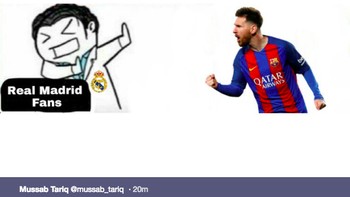Messi memang masih jadi momok utama Madrid. Foto: Twitter