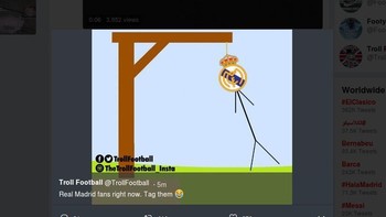 Madrid jadi bahan lelucon. Foto: dok.Twitter