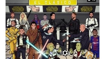 El Clasico dengan sentuhan Star Wars. Foto: Twitter