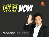 Poster Moreno cagub Jatim.