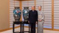 Foto diambil di Istana Kekaisaran Jepang di Tokyo. 