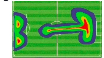 Statistik heatmap lelucon yang tentu saja bukan sungguhan. Foto: Twitter