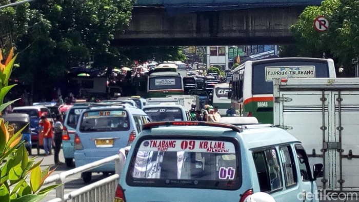 Macet di Blok G Tanah Abang