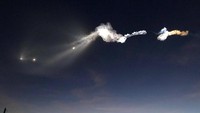 Seperti ini salah satu unggahan foto roket SpaceX Falcon9 di Twitter. 