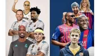 Para pesohor dunia siap dukung klub jagoan masing-masing. Foto: Twitter