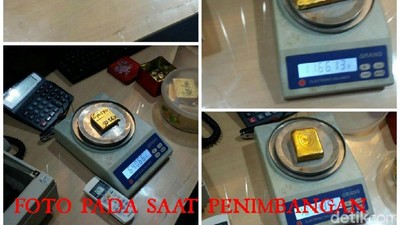 Ini Emas Rp 8 M yang Ditemukan Polisi dari Tempat Penampungan Ilegal
