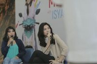 Brand ambassador Mio S Isyana Sarasvati saat meet & greet dengan fans dan konsumen Mio S di Bandung (Foto: dok. Yamaha Indonesia)