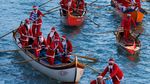 Intip Aksi Unik Santa Claus di Berbagai Belahan Dunia