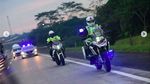 Intip Gaya Kakorlantas Tunggangi Moge BMW Pantau Arus Mudik
