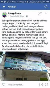 Rental komputer yang enggan ketik Selamat Natal.
